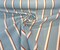 1 Yard Trinity Pool Blue Rust Stripe Outdoor Drapery Upholstery Fabric 54 Inch Width